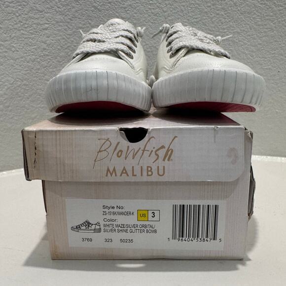 BLOWFISH Malibu New $50 Maze Star Silver Shine Glitter Bomb Size Y3 - Picture 3 of 15
